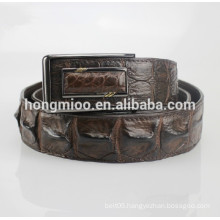 luxury crocodile skin men's belt Thailand alligator skin major bones belt top grade crocodile leather belt